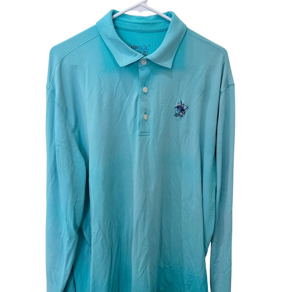 Men's IBKUL Long Sleeve Polo,Size XL